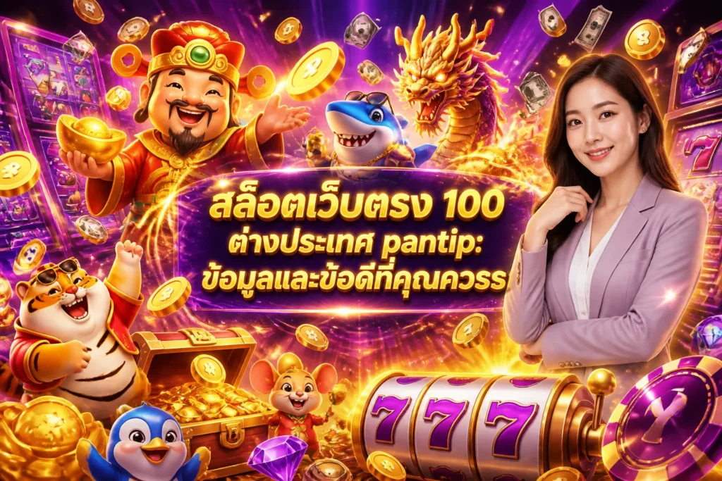 ภาพประกอบหัวข้อ สล็อตเว็บตรง 100 ต่างประเทศ pantip: ข้อมูลและข้อดีที่คุณควรร — สล็อตเว็บตรง 100 ต่างประเทศ pantip