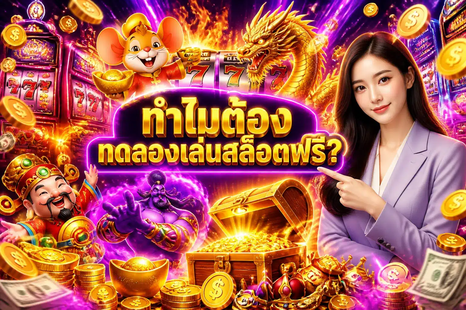 ภาพประกอบหัวข้อ ทำไมต้องทดลองเล่นสล็อตฟรี?