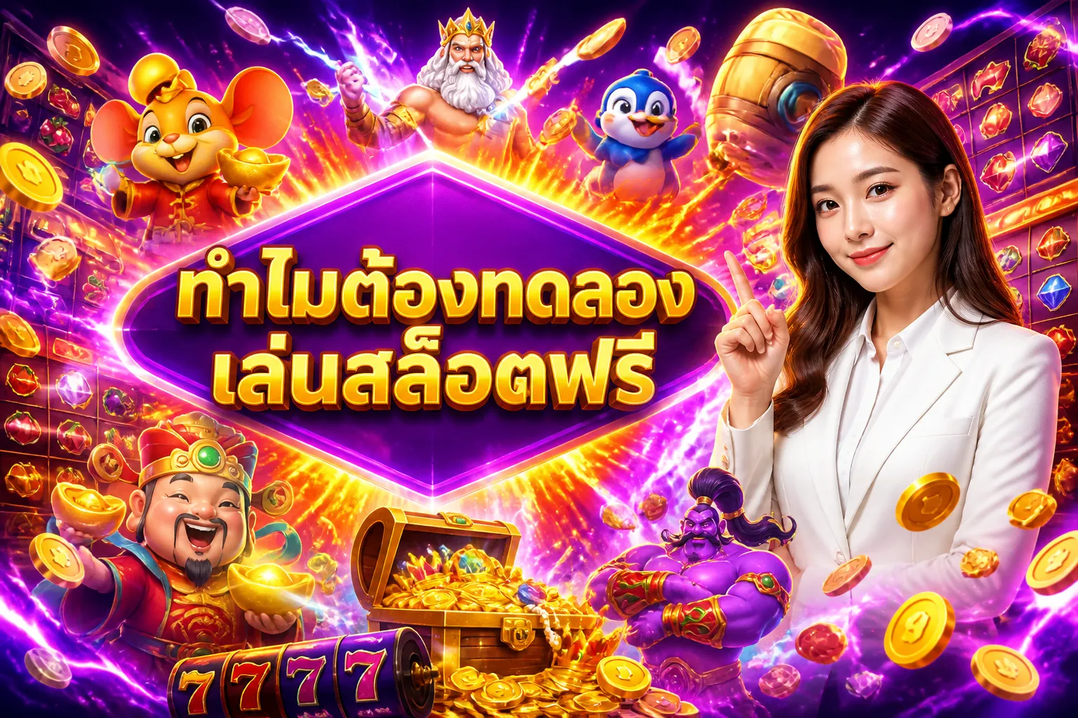 ภาพประกอบหัวข้อ ทำไมต้องทดลองเล่นสล็อตฟรี