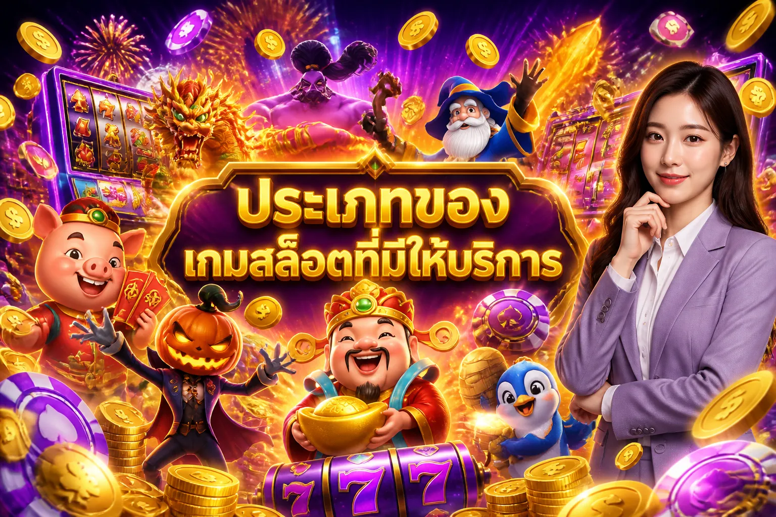 ภาพประกอบหัวข้อ ประเภทของเกมสล็อตที่มีให้บริการ