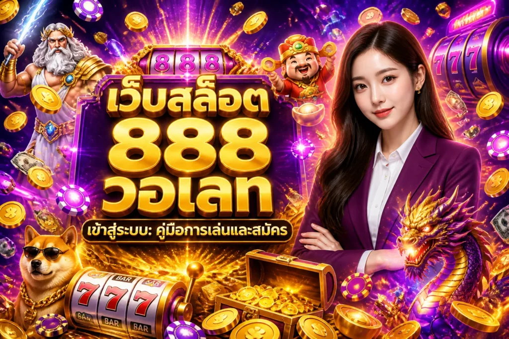 ภาพประกอบหัวข้อ เว็บสล็อต 888 วอเลท เข้าสู่ระบบ: คู่มือการเล่นและสมัคร — เว็บสล็อต 888 วอเลท เข้าสู่ระบบ