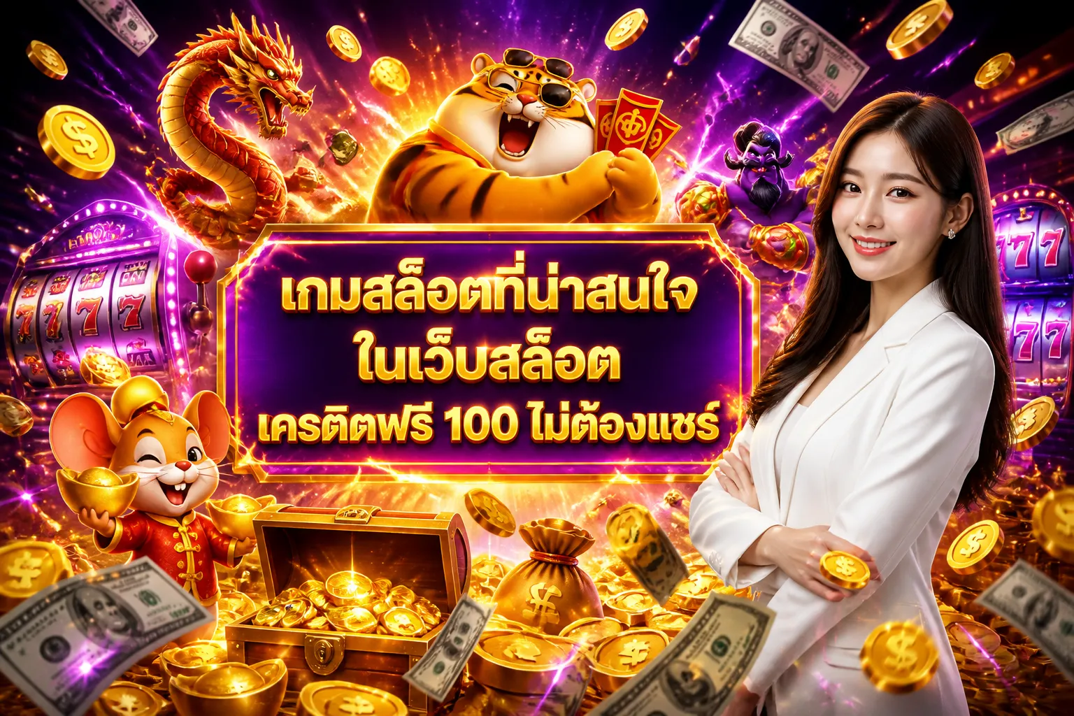 ภาพประกอบหัวข้อ เกมสล็อตที่น่าสนใจในเว็บสล็อต เครดิตฟรี 100